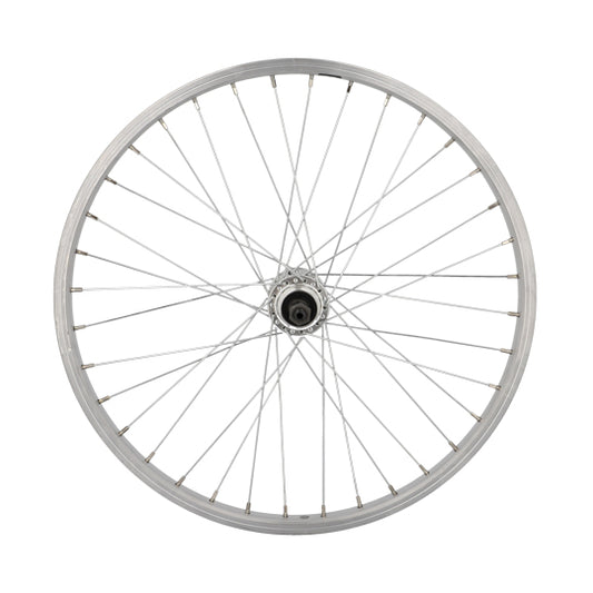 ROUE VTT 20" AR BLOCAGE JANTE ARGENT MACH1 RC10 MOYEU MICHE ALU 36T A VISSER 5/6/7V