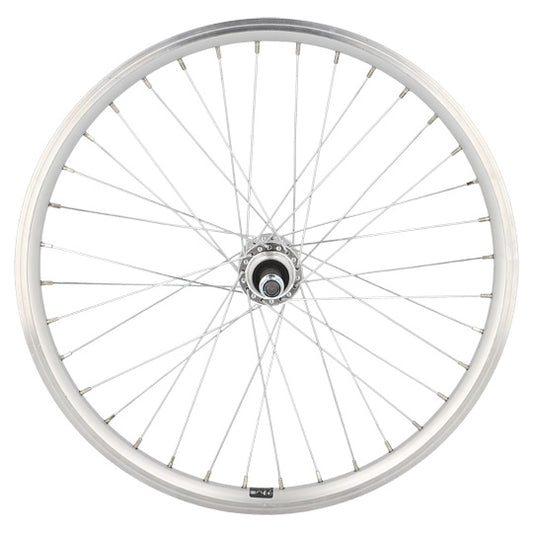 ROUE VTT 20" AR ECROU AXE PLEIN JANTE ARGENT MACH1 ER10 DOUBLE PAROI MOYEU MICHE ALU 5/6/7