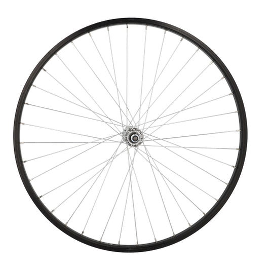 ROUE VTT/VILLE 26" AV ECROU AXE PLEIN JANTE NOIR MACH1 M110 MOY.MICHE MAGNUM V-BRAKE 36T