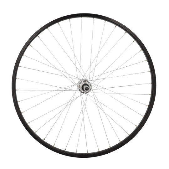 ROUE VILLE 26" AR AXE PLEIN JANTE NOIR MACH1 M110 .MOY.MICHE V-BRAKE A VISSER 5/6/7V