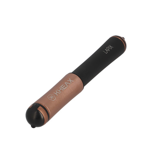 POMPE MINI ROUTE KHEAX LAPIX HP S TOUT ALU NOIR MATT/BRUN L180MM 120PSI/8.3 BAR