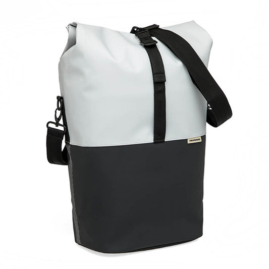 SACOCHE VELO PORTE BAGAGE NEWLOOXS NYBORG GRIS CLAIR/NOIR - 17 LITRES - 300X370X170MM