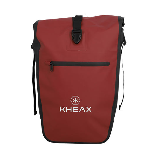 SACOCHE VELO PORTE BAGAGE KHEAX IZOARD LIE DE VIN ETANCHE - 60X30X17 CM - 30 LITRES - EP