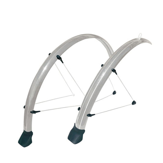 GARDE BOUE VTC/VTT 26'' STRONG COUNTRY PLASTIQUE A TRINGLES 60MM ARGENT (PR)