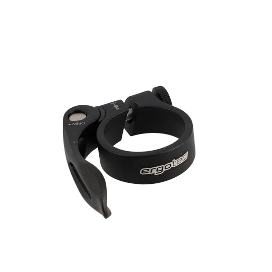 COLLIER TIGE DE SELLE VTT/VTC D34.9 MM ERGOTEC SCQ-100 NOIR ALU 6061 + SERRAGE RAPIDE
