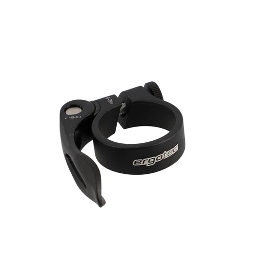 COLLIER TIGE DE SELLE VTT/VTC D34.9 MM ERGOTEC SCQ-100 NOIR ALU 6061 + SERRAGE RAPIDE