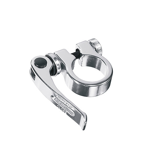 COLLIER TIGE DE SELLE VTT/VTC D31.8 MM ERGOTEC SCQ-050 ARGENT ALU + SERRAGE RAPIDE