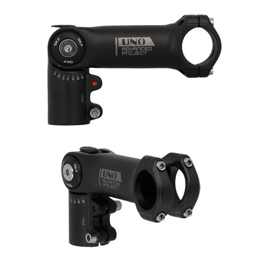 POTENCE REGLABLE AHEAD SET 1''1/8 L110 UNO AHEAD 40 ALU NOIR 0/+60° (CINTRE 31.8)