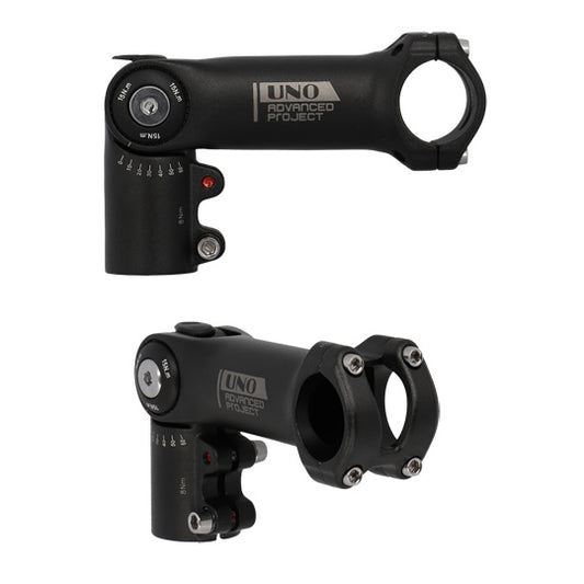 POTENCE REGLABLE AHEAD SET 1''1/8 L110 UNO AHEAD 40 ALU NOIR 0/+60° (CINTRE 31.8)