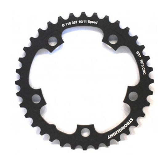 PLATEAU ROUTE DIAM 110 INTER 40DTS NOIR ALU 5083 STRONG 10/9V. 5 BRANCHES