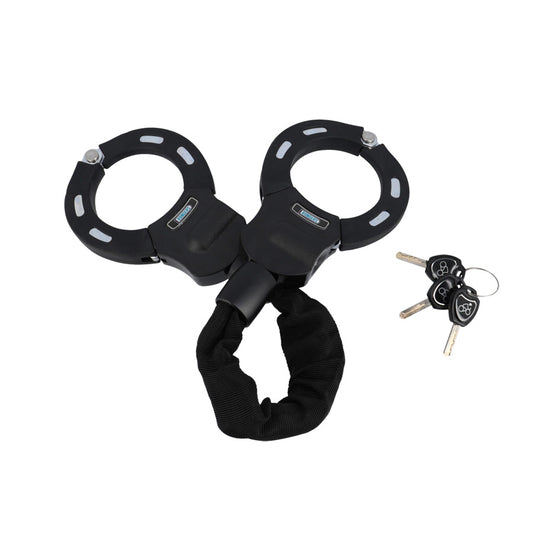 ANTIVOL VELO/TROTTINETTE MENOTTE + CHAINE D8X L3.20M A CLE RANGERS NOIR