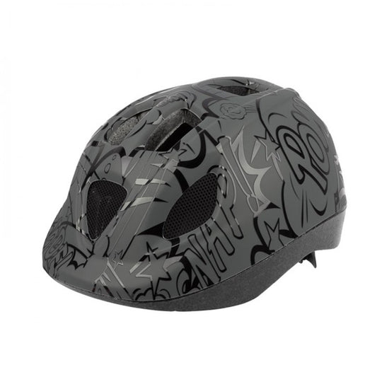 CASQUE ENFANT BABY POLISPORT XS KIDS BD BALLONS GRIS GLUE-ON AVEC REGLAGE OCCIPITAL 46/53