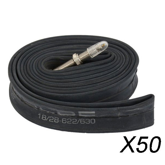 CHAMBRE A AIR VELO 700C (18/28-622/630) VP 40 MM SCHWALBE STANDARD SV15 -VRAC ATELIER X50-