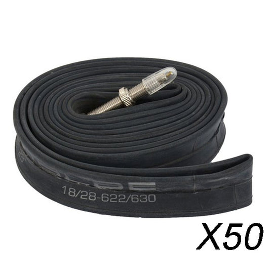 CHAMBRE A AIR VELO 700C (18/28-622/630) VP 40 MM SCHWALBE STANDARD SV15 -VRAC ATELIER X50-