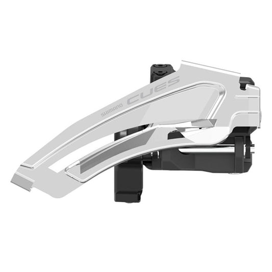DERAILLEUR VTT AV SHIMANO D34.9/31.8/28.6 CUES FD-U6010 TIR. HAUT COLLIER BAS (2X10/11)