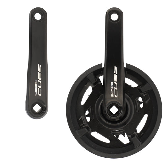 PEDALIER VTT DOUBLE 40-26D L170 ALU SHIMANO CUES FC-U4000 NOIR 9/10/11V (AXE 123MM)