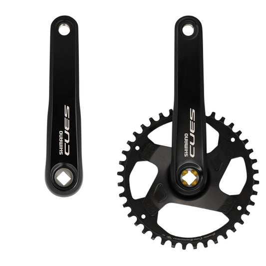 PEDALIER VTT MONO 40D L170 ALU SHIMANO CUES FC-U4000 NOIR 9/10/11V (AXE 123MM)