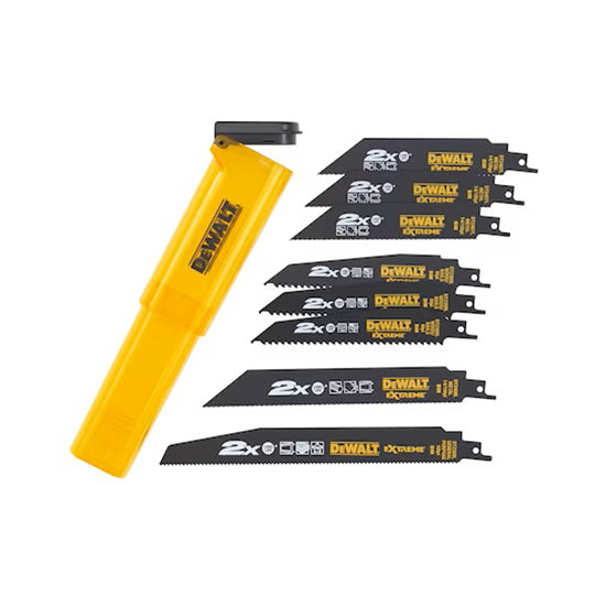 COFFRET DE 8 LAMES POUR SCIE SABRE DEWALT 3XDT2300L, 3XDT2407L, 1XDT2308L, 1XDT2408L