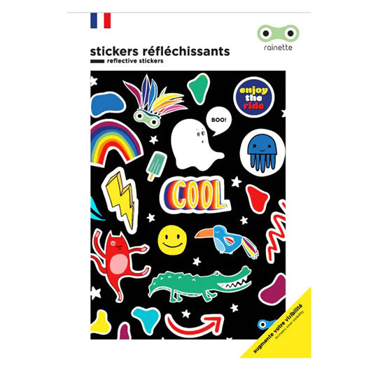 AUTOCOLLANT/STICKER REFLECHISSANT RAINETTE PEP'S (PLANCHE 137X172MM)