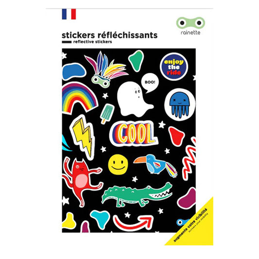 AUTOCOLLANT/STICKER REFLECHISSANT RAINETTE PEP'S (PLANCHE 137X172MM)