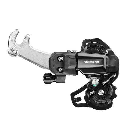 DERAILLEUR VTT AR SHIMANO TY200 TOURNEY 6/7V  A PATTE  CHAPE COURTE