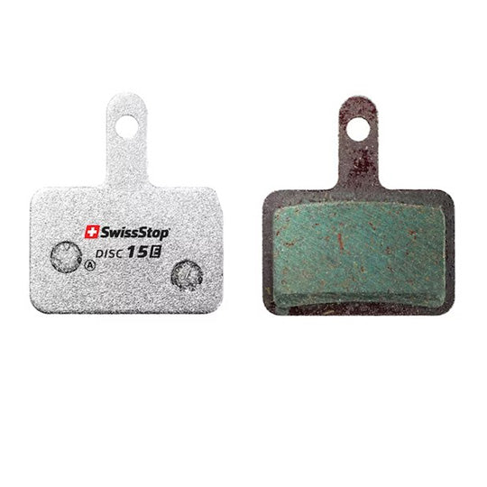 PLAQUETTE FREIN VTT 34 SWISSSTOP DISC 15E ORGANIQUE ADAPT. SHIMANO DEORE/TEKTRO/TRP/CLARKS