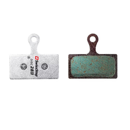 PLAQUETTE FREIN VTT 39 SWISSSTOP DISC 28E ORGANIQUE ADAPT.SHIMANO XTR/XT/SLX BR-M9000/8000