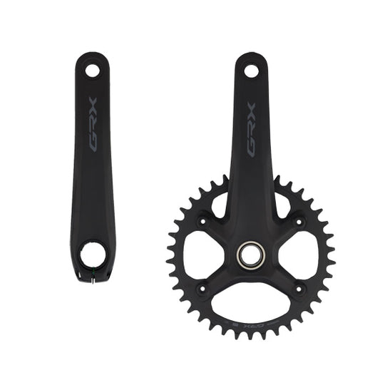 PEDALIER ROUTE/GRAVEL MONO 38D L175 SHIMANO GRX RX610 NOIR 12V