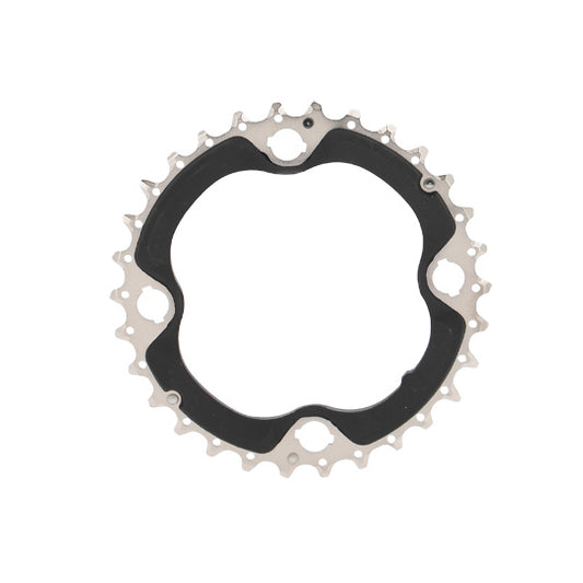 PLATEAU VTT TRIPLE DIAM 64 INTERM 30DTS ARGENT 4 BRANCHES SHIMANO ORIGINE DEORE M6000 10V
