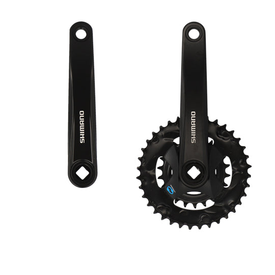 PEDALIER VTT DOUBLE 36-22D L175 ALU SHIMANO MT315 NOIR 7/8V BOOST (AXE DE 123MM)