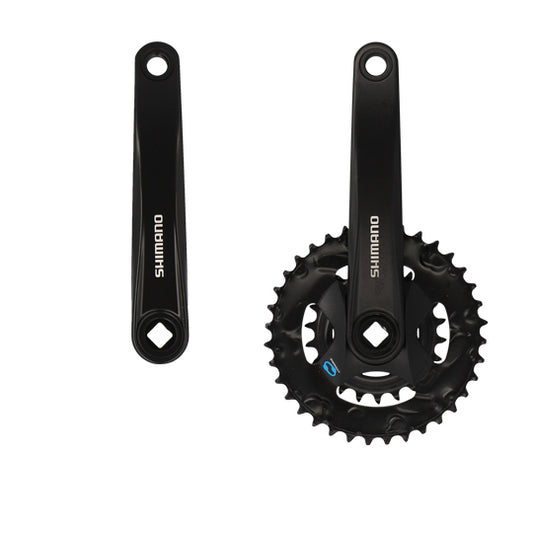 PEDALIER VTT DOUBLE 36-22D L175 ALU SHIMANO MT315 NOIR 7/8V BOOST (AXE DE 123MM)
