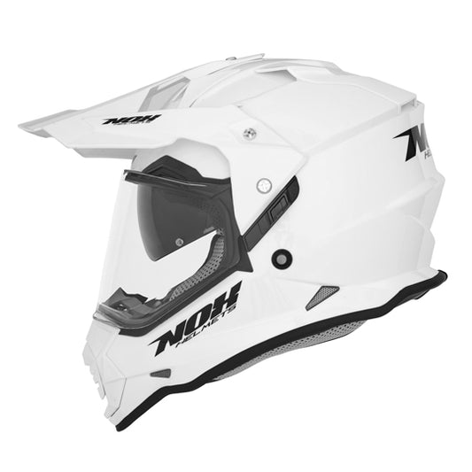 CASQUE CROSS DOUBLE ECRAN NOX N312 BLANC PERLE  T53-54 XS - CE 22.06