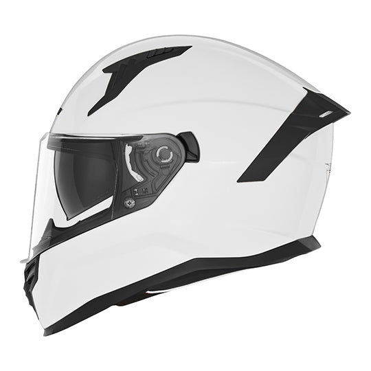 CASQUE INTEGRAL DOUBLE ECRAN  NOX N401 BLANC PERLE T57-58 M - CE 22.06