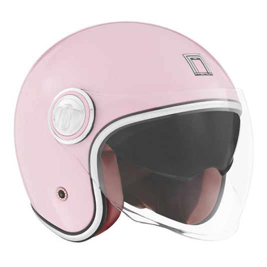 CASQUE JET NOX PREMIUM HERITAGE ROSE PASTEL T55-56 S - CE 22.06