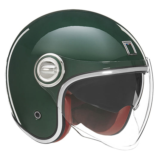 CASQUE JET NOX PREMIUM HERITAGE VERT ANGLAIS T61-62 XL - CE 22.06