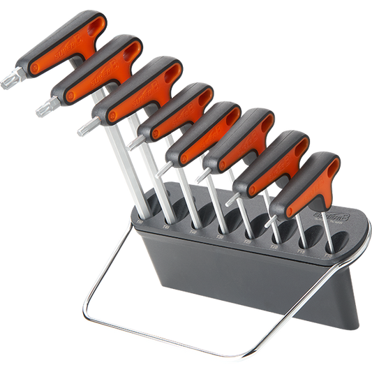 CLE TORX SUPER B TB-76165  T10/T15/T20/T25/T30/T40/T50 (JEU 8 CLES) (CLASSIC)