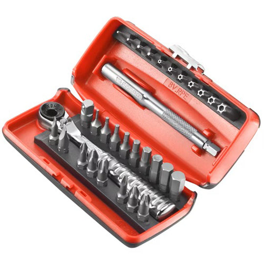 COFFRET 31 PIÈCES CLIQUET R.PE + EMBOUTS FACOM