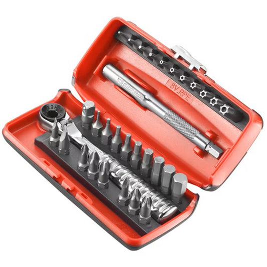 COFFRET 31 PIÈCES CLIQUET R.PE + EMBOUTS FACOM