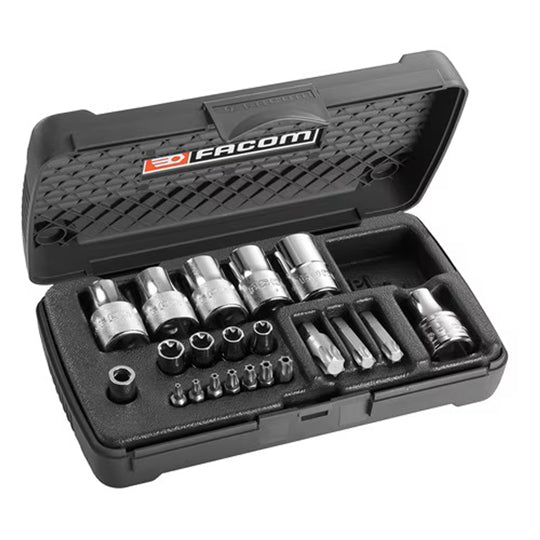 COFFRET DOUILLES + EMBOUTS TORX FACOM
