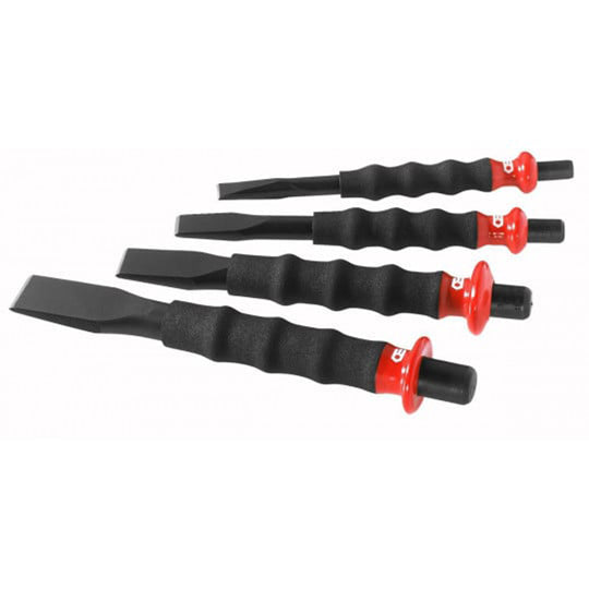 JEU DE 3 BURINS + 1 BÉDANE FACOM