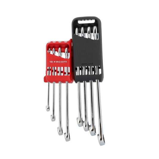 JEU DE 8 CLÉS MIXTES LONGUES OGV GRIP 441 (8 À 19 MM) SUR ÉTUI JP FACOM
