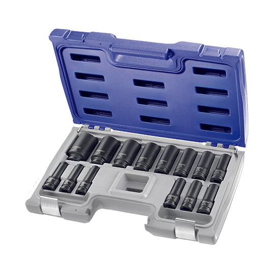 COFFRET DE DOUILLES LONGUES IMPACT 1/2"  - EXPERT - E041602
