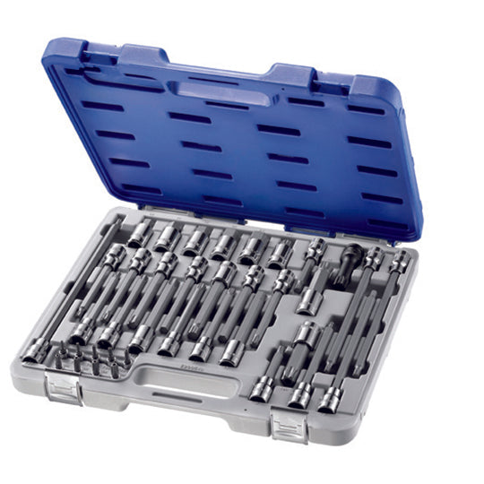 COFFRET DE DOUILLES TOURNEVIS  6 PANS, TORX, XZN 38 PIÈCES - EXPERT - E200513