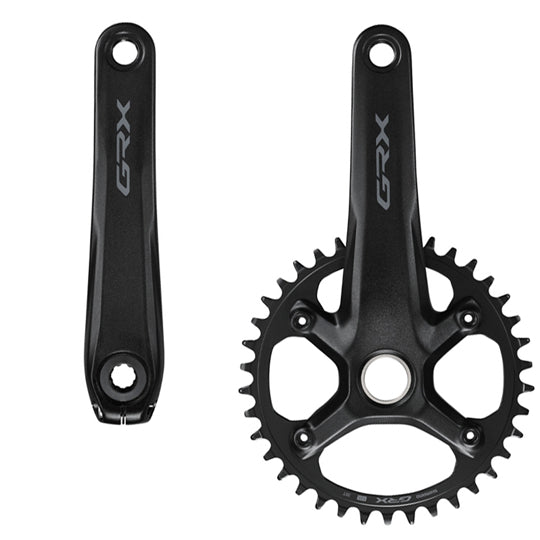 PEDALIER ROUTE/GRAVEL MONO 38D L172.5 SHIMANO GRX RX610 NOIR 12V