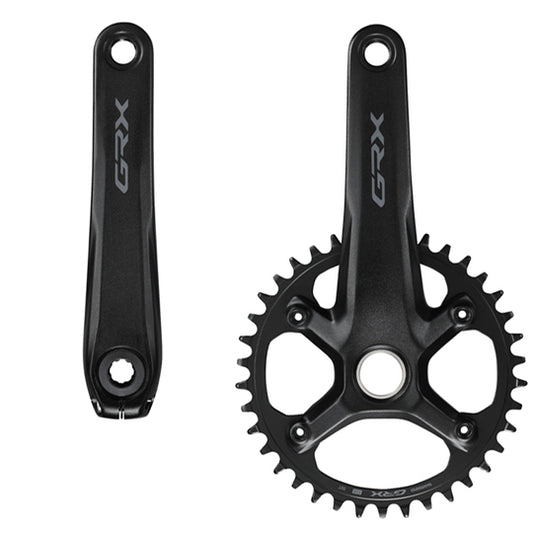 PEDALIER ROUTE/GRAVEL MONO 38D L172.5 SHIMANO GRX RX610 NOIR 12V