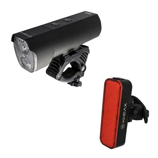ECLAIRAGE VELO AV+AR RECHARG. KHEAX ORION/ZAURAC 1200/300L FIXATION CINTRE LED