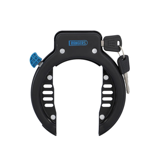 ANTIVOL VELO FER A CHEVAL RANGERS (OUVERTURE 65MM) CLE PRISONNIERE