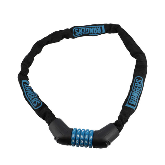 ANTIVOL VELO CHAINE A CODE D.4X90CM RANGERS NOIR