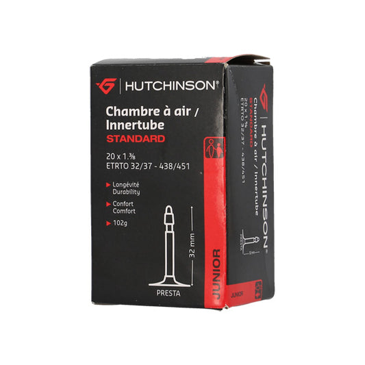 CHAMBRE A AIR VELO 20" X 1 3/8 (32/37-438/451) VP 32 MM HUTCHINSON STANDARD