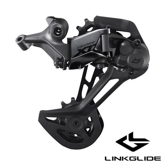 DERAILLEUR VTT AR SHIMANO XT M8130 LINKGLIDE NOIR SUPER GDE CHAPE 11V